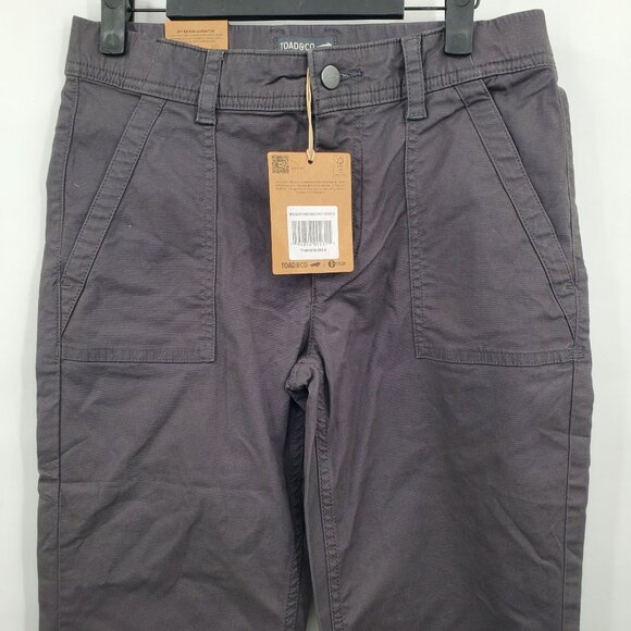 Toad & Co Earthworks Straight Leg Pant Women Size 6 NWT High Waisted Soot - Picture 4 of 16